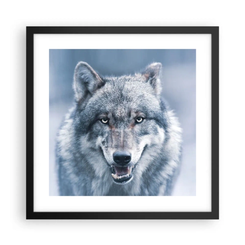 Poster in einem schwarzem Rahmen - Werden Sie die Herausforderung annehmen? - 40x40 cm