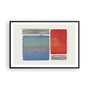 Poster in einem schwarzem Rahmen - Der Geist und der Buchstabe der Geometrie - 91x61 cm