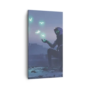 Bild auf Leinwand - Leinwandbild - Das Leben wird zurückkommen - 45x80 cm