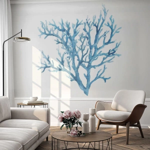 Fototapete Standard Eco - Nautisches Filigran - Koralle, Strand, Minimalistisch - 300x210 cm