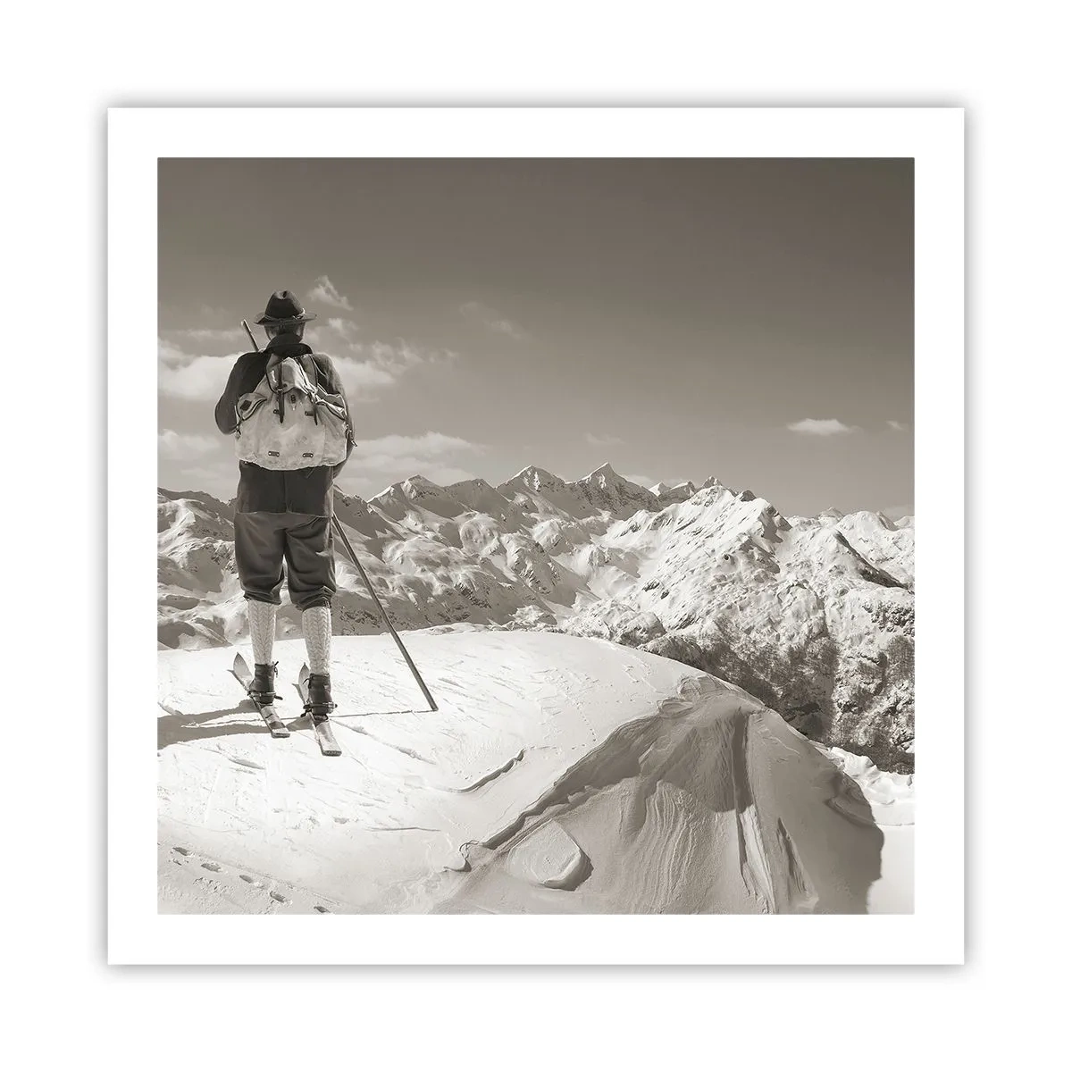 Poster - Und die Berge bleiben unverändert - 60x60 cm
