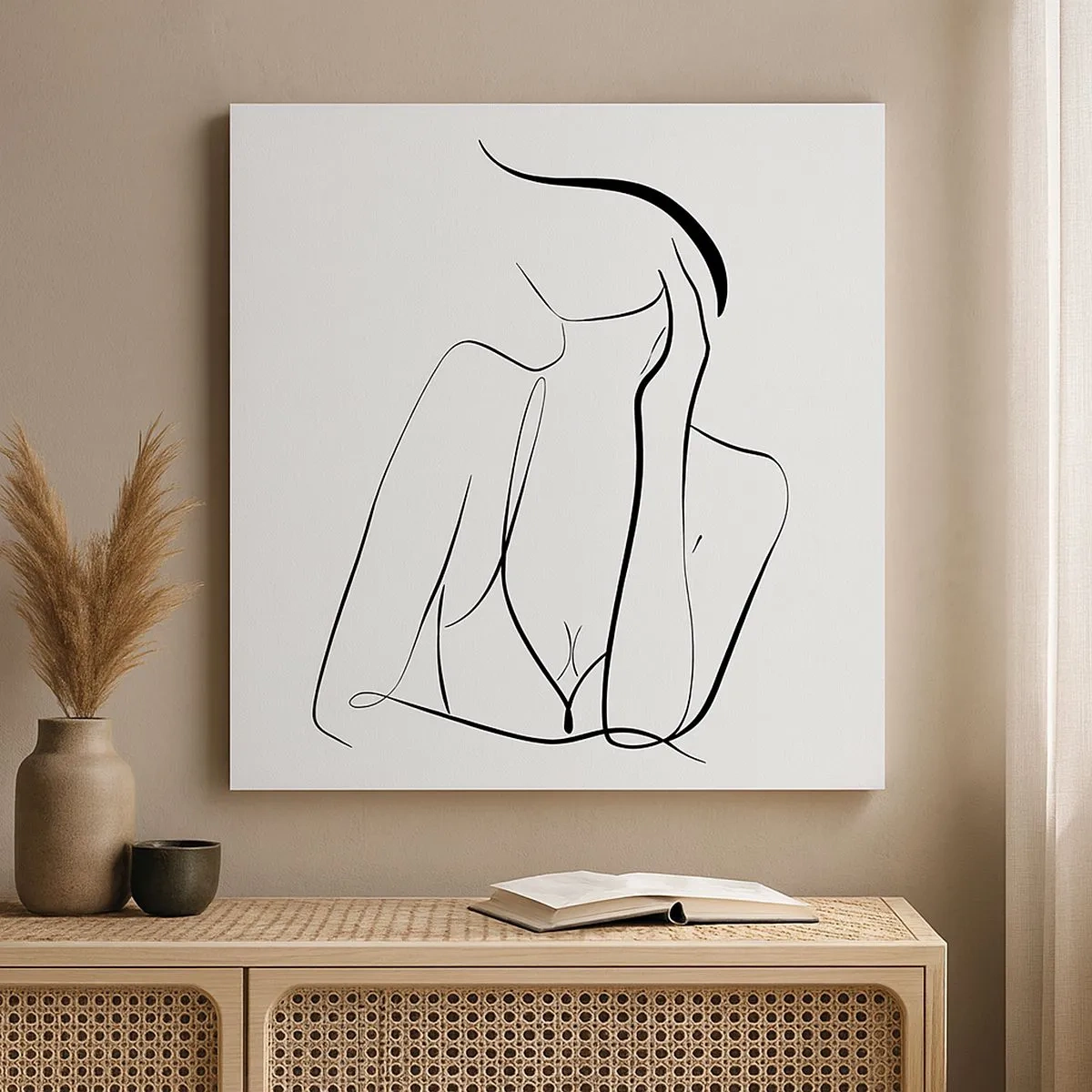 Bild auf Leinwand - Leinwandbild - Auf der Traumwelle - 30x30 cm