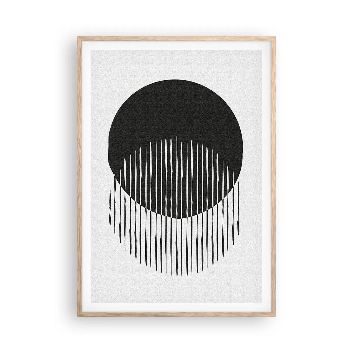 Poster in einem Rahmen aus heller Eiche - Sein Alter Ego - 70x100 cm