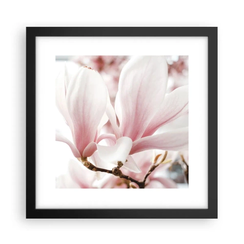 Poster in einem schwarzem Rahmen - Eine Fülle von Zärtlichkeit - 30x30 cm