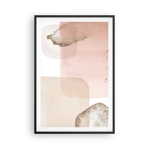 Poster in einem schwarzem Rahmen - Ein Blick durch die Farbe - 61x91 cm