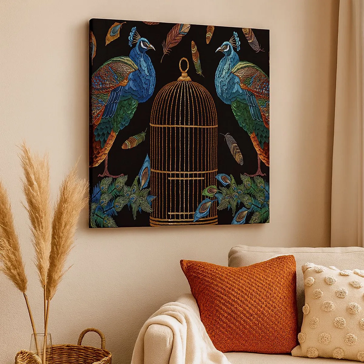 Bild auf Leinwand - Leinwandbild - In königlichen Gewändern - 30x30 cm