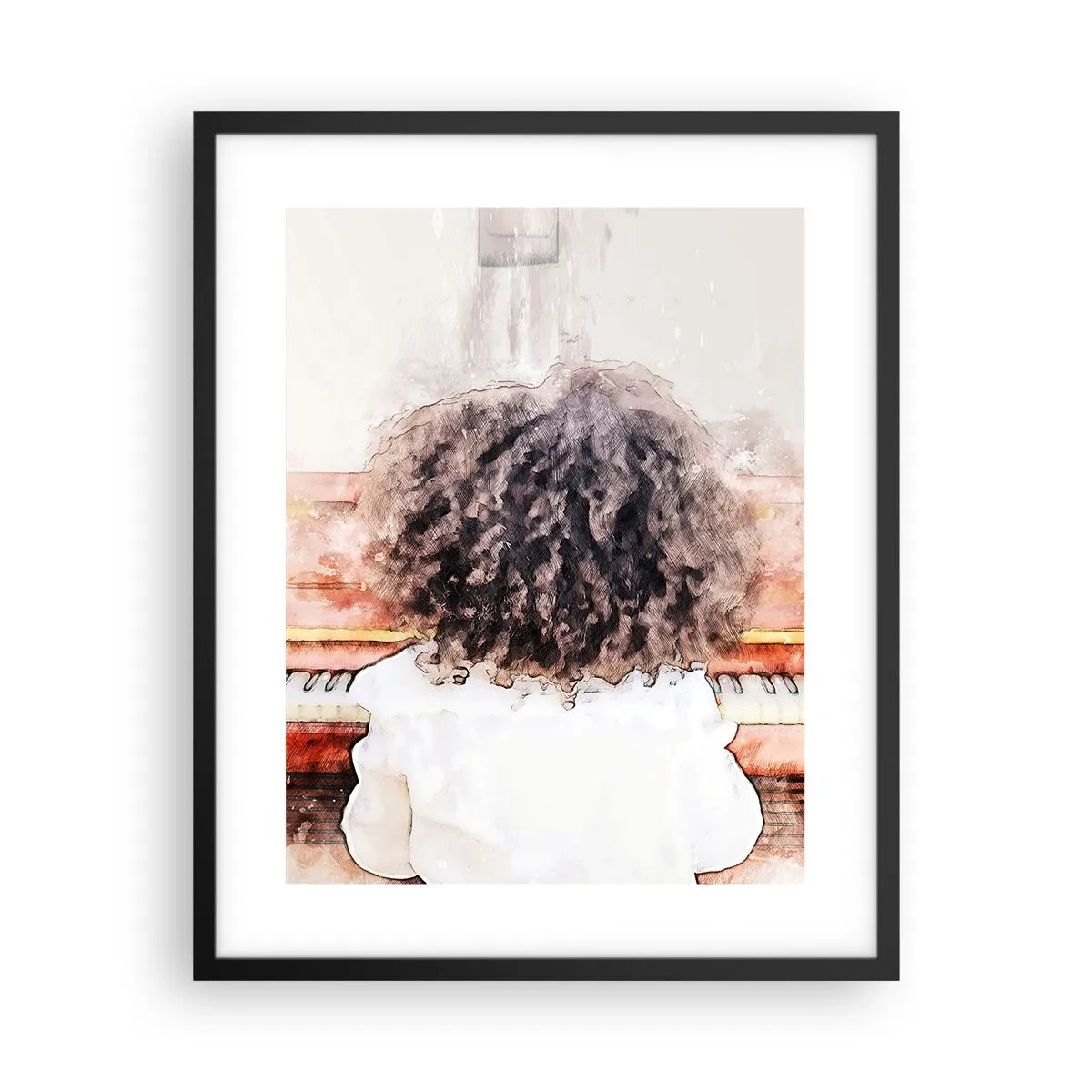 Poster in einem schwarzem Rahmen - In der neuen Welt - 40x50 cm