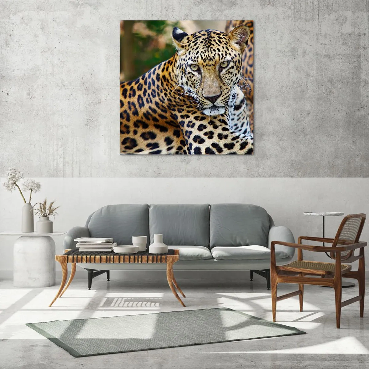 Glasbild - Bild auf glas - Wild und ruhig - 50x50 cm