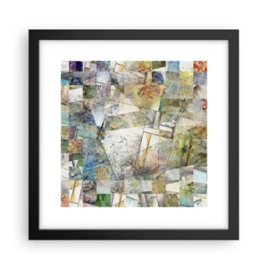 Poster in einem schwarzem Rahmen - Geometrische Mischung - 30x30 cm