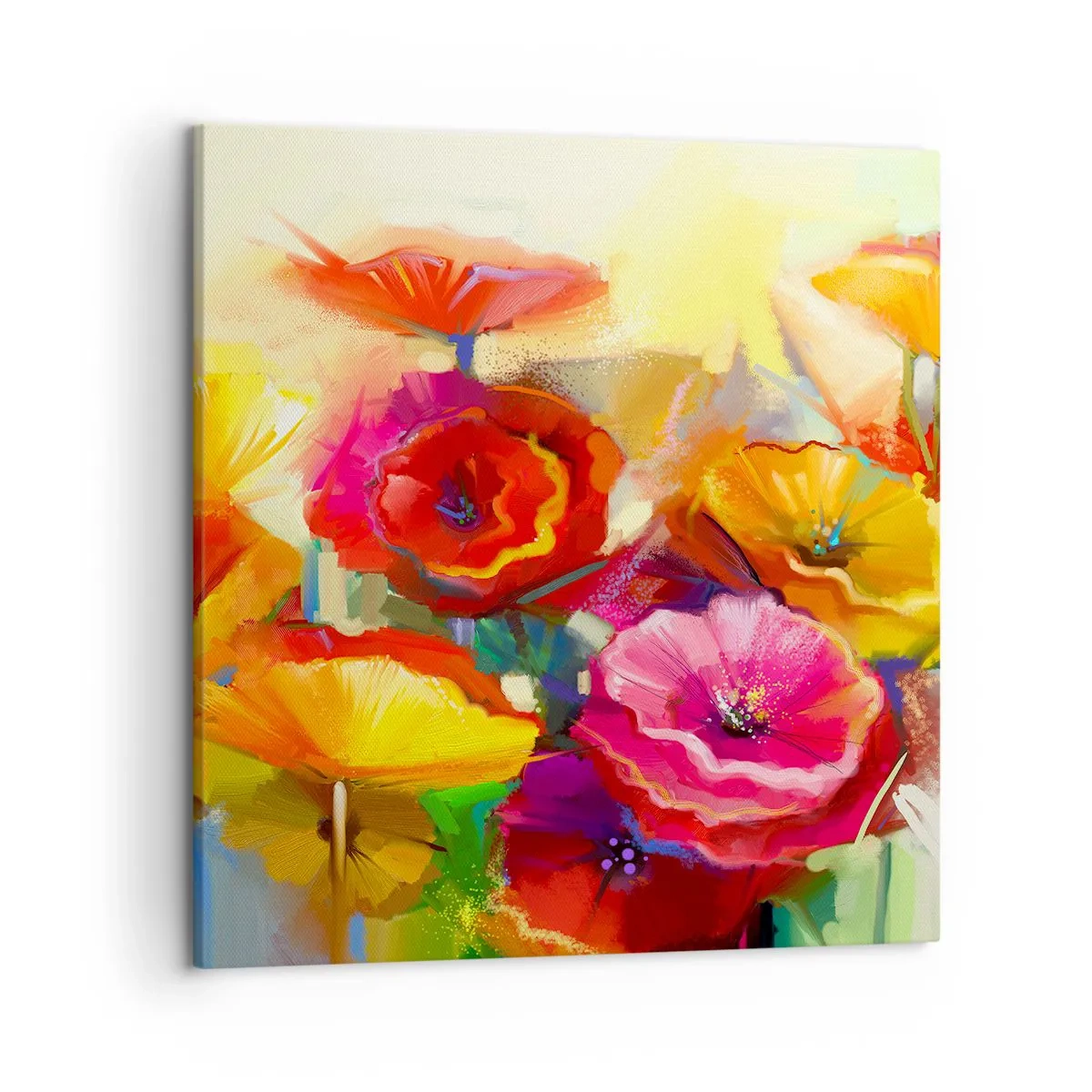 Bild auf Leinwand - Leinwandbild - Nicht nur rot - 50x50 cm