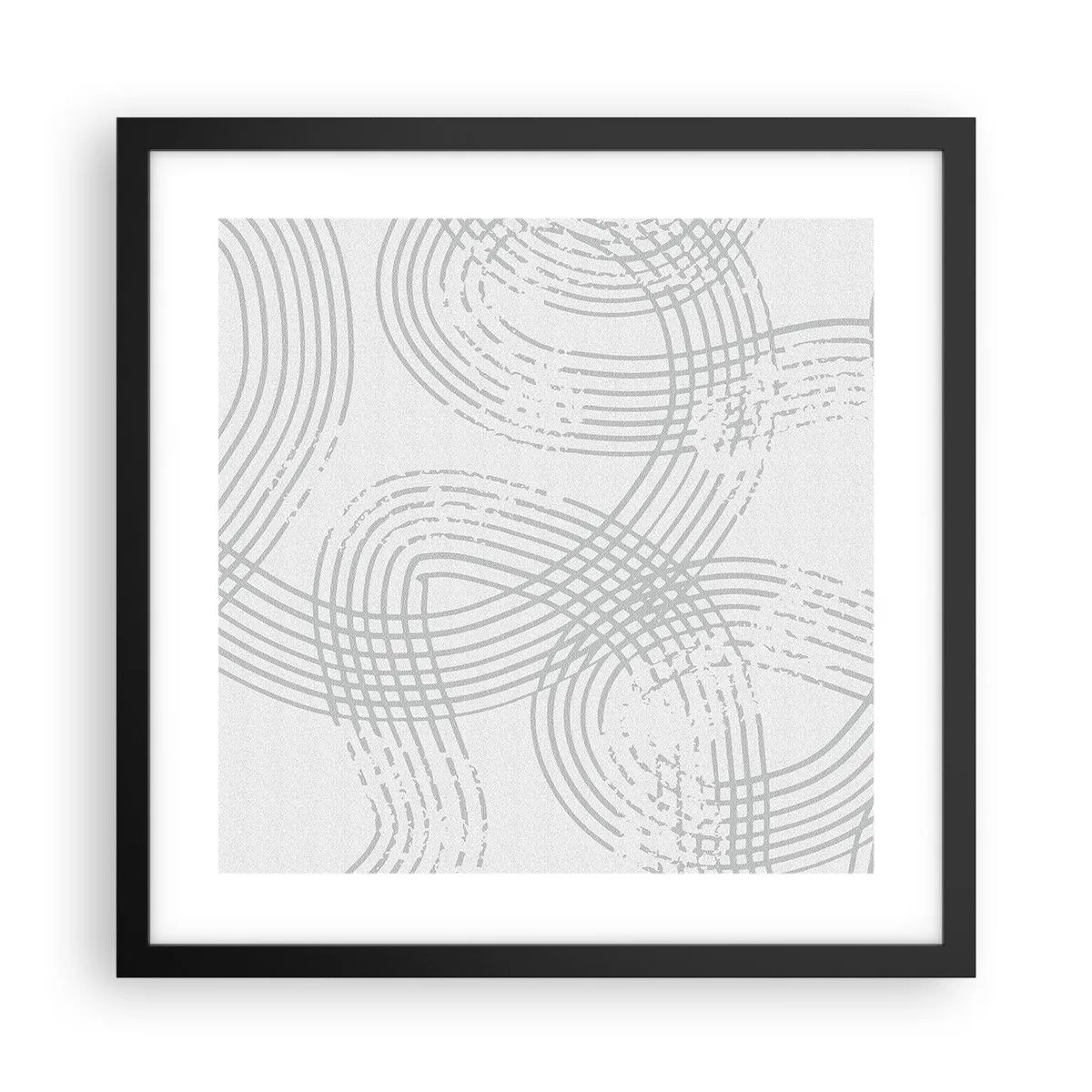 Poster in einem schwarzem Rahmen - Es gibt keinen einfachen Weg - 40x40 cm