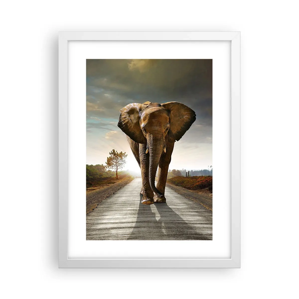 Poster in einem weißen Rahmen - Und schon gar nicht in einem Porzellanlager - 30x40 cm