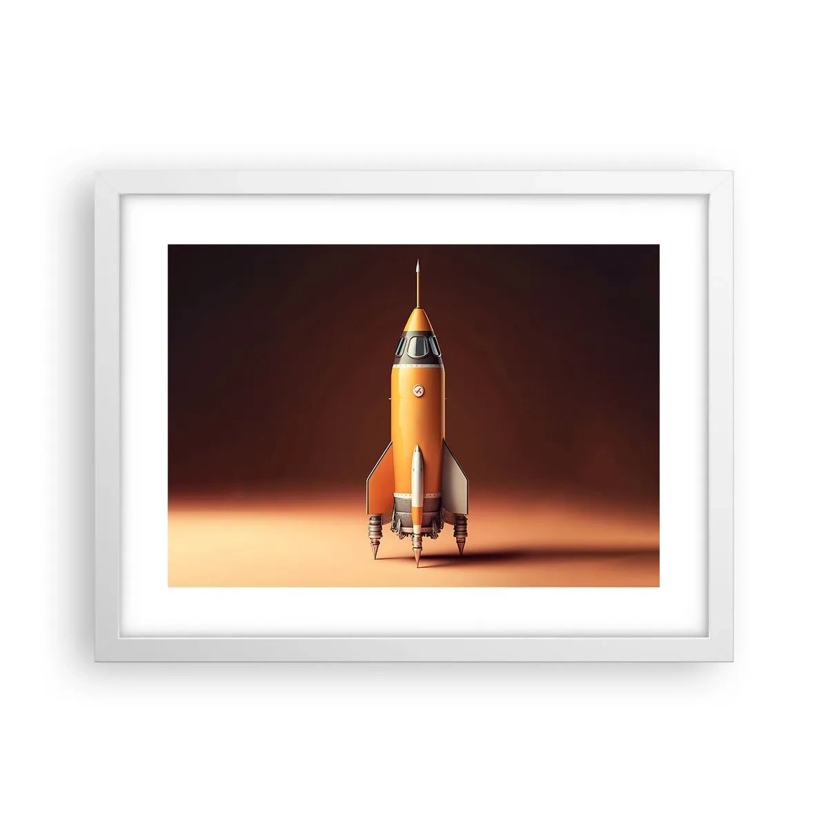 Poster in einem weißen Rahmen - Es beginnt mit einem Traum - 40x30 cm