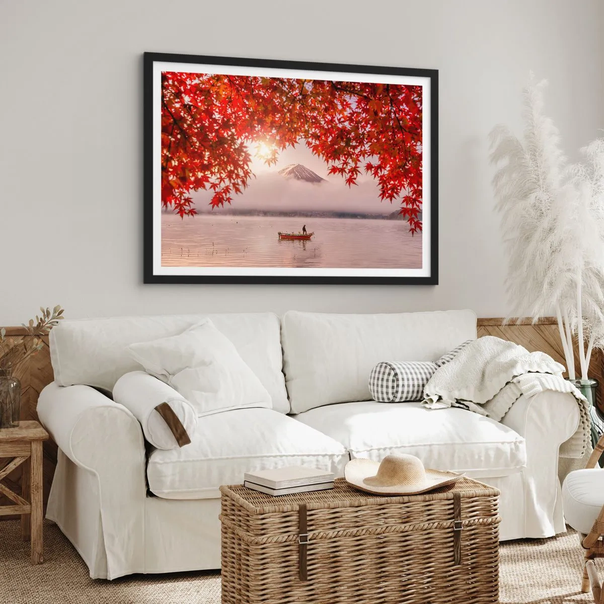 Poster in einem schwarzem Rahmen - Im japanischen Klima - 91x61 cm