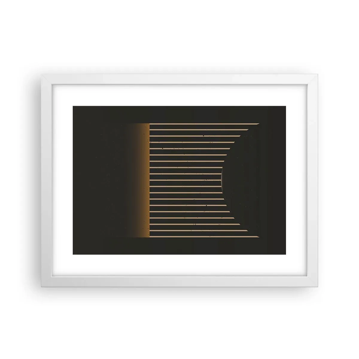 Poster in einem weißen Rahmen - Die Dunkelheit erkunden - 40x30 cm