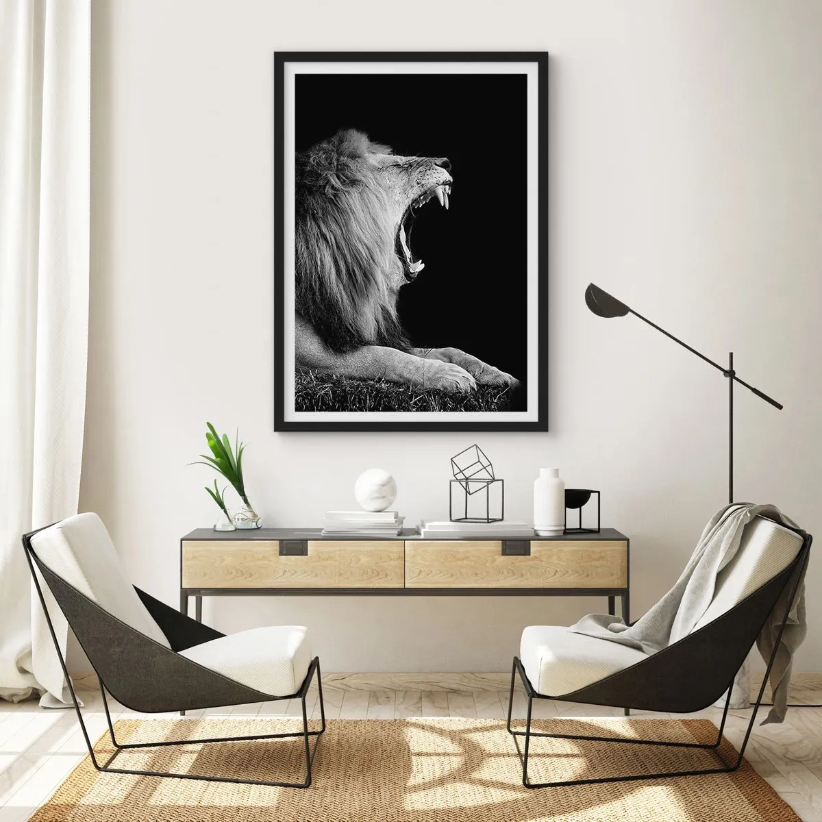 Poster in einem schwarzem Rahmen - Ohne Zweifel - 40x50 cm