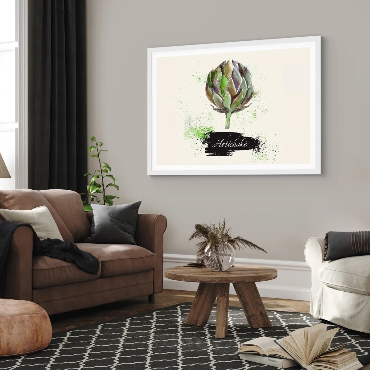 Poster in einem weißen Rahmen - Eviva-Gemüse! - 40x30 cm