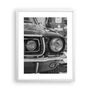 Poster in einem weißen Rahmen - Wilder Ritt - 40x50 cm