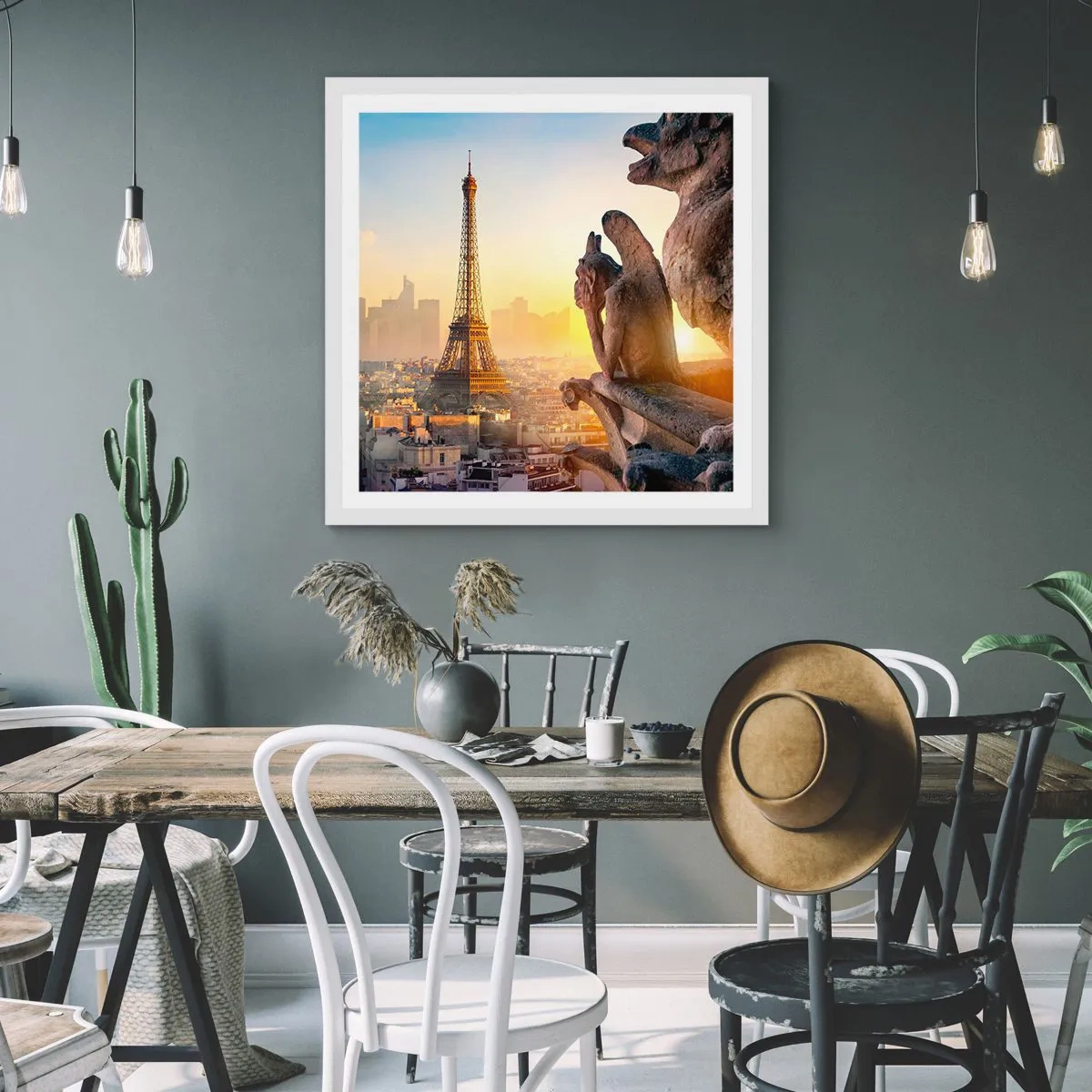 Poster in einem weißen Rahmen - Vieles hat sich geändert ... - 40x40 cm