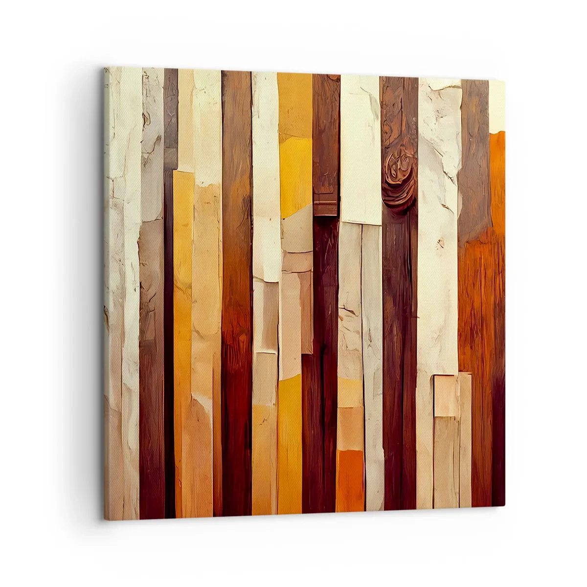 Bild auf Leinwand - Leinwandbild - Hymne der Waldbäume - 50x50 cm