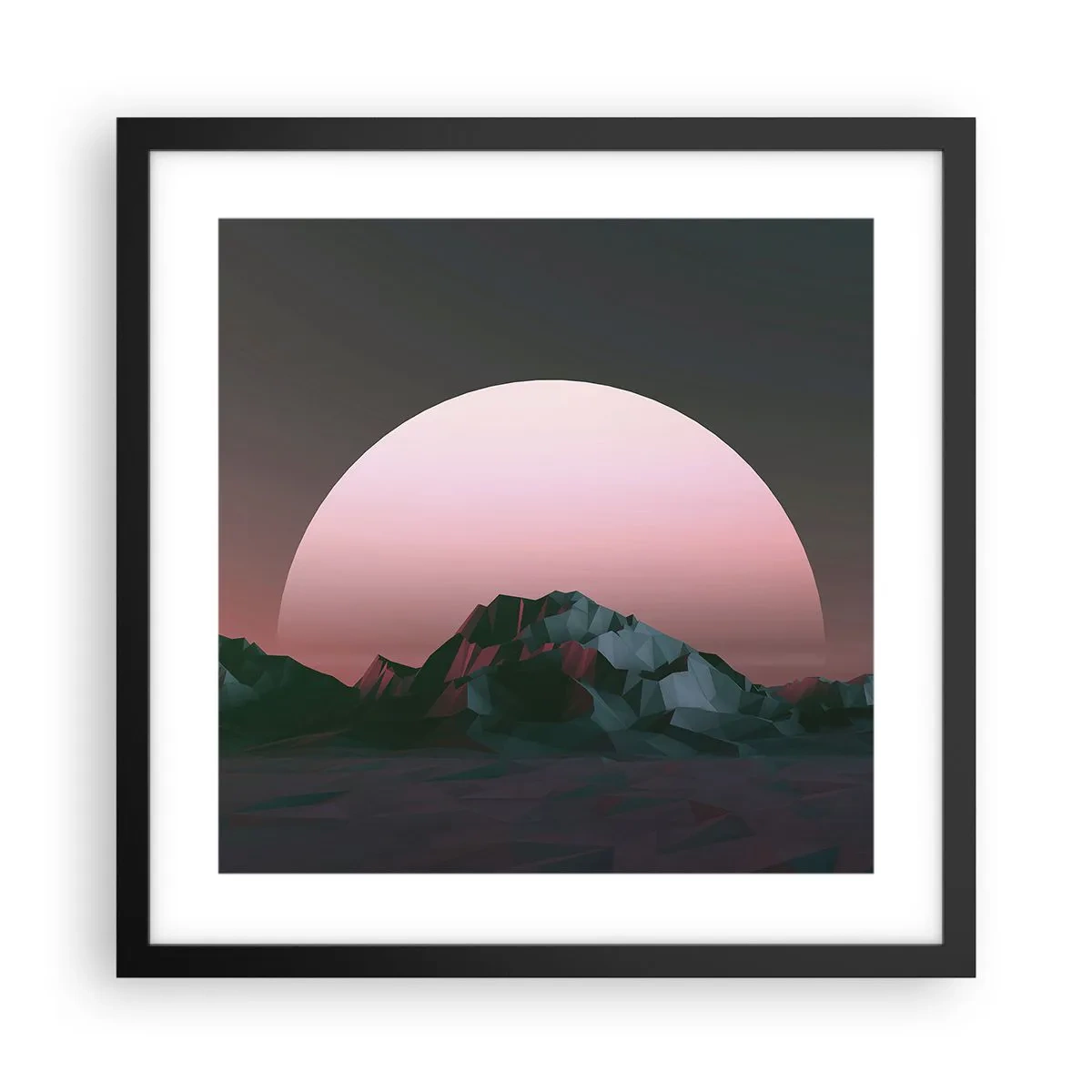 Poster in einem schwarzem Rahmen - In einer Nachbargalaxie - 40x40 cm