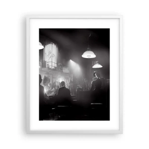 Poster in einem weißen Rahmen - In Jazz-Atmosphäre - 40x50 cm