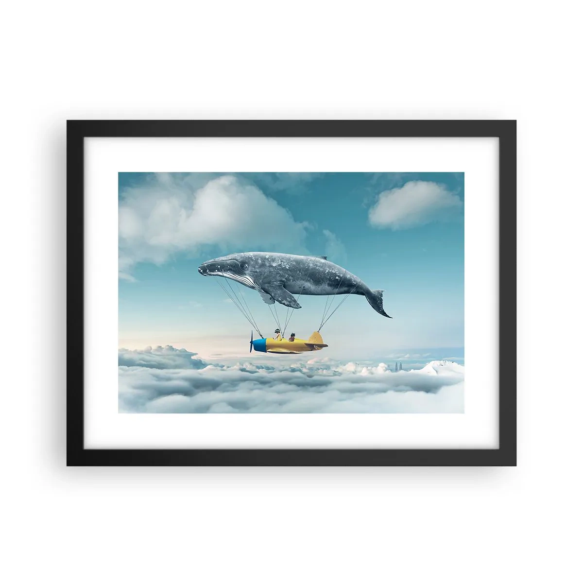 Poster in einem schwarzem Rahmen - Warum nicht? - 40x30 cm