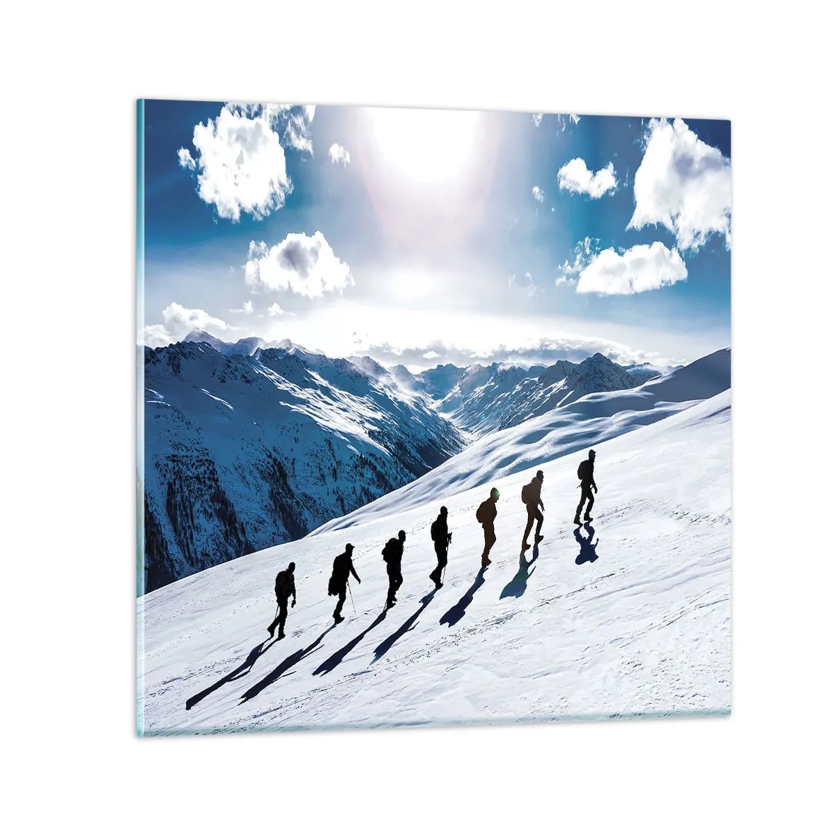 Glasbild - Bild auf glas - Das Team der Eroberer - 60x60 cm