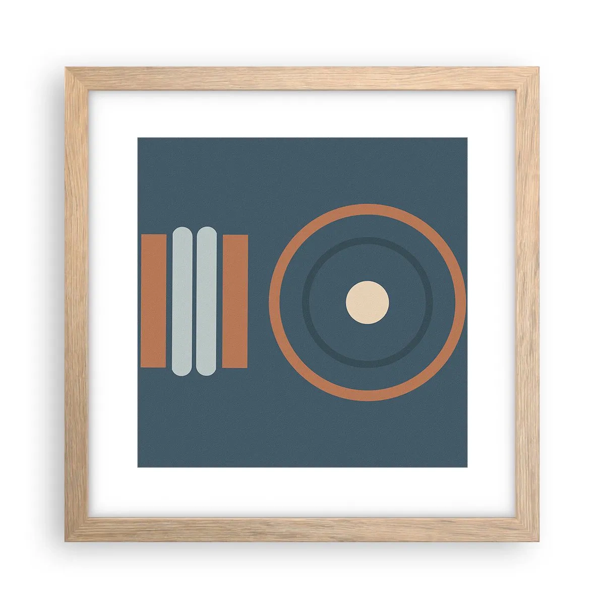 Poster in einem Rahmen aus heller Eiche - Das Wesen der Dinge - 30x30 cm