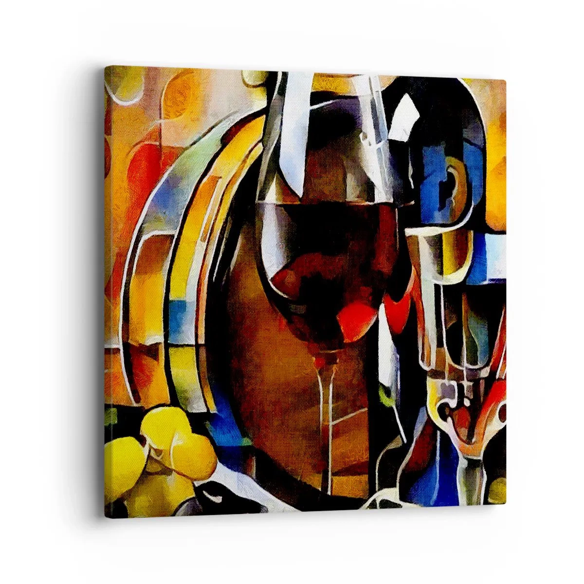 Bild auf Leinwand - Leinwandbild - Und die Welt nimmt Farben an - 40x40 cm