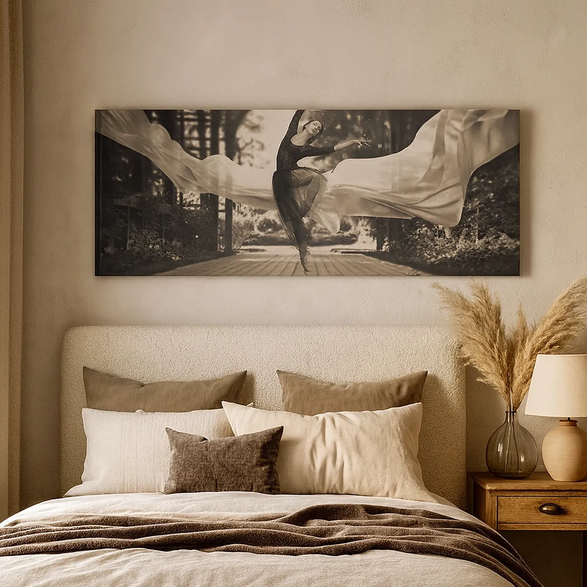 Bild auf Leinwand - Leinwandbild - Der Tanz des Gartengeistes - 30x30 cm