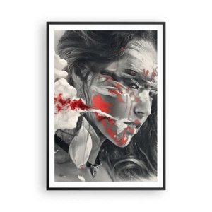 Poster in einem schwarzem Rahmen - Im Dunst der Absurdität - 70x100 cm
