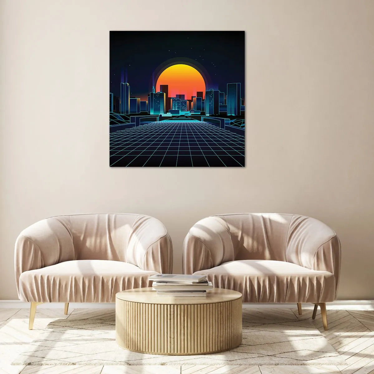 Glasbild - Bild auf glas - Willst du immer noch zu Real gehen? - 40x40 cm