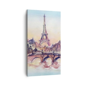 Bild auf Leinwand - Leinwandbild - Die einzige Stadt dieser Art auf der Welt - 45x80 cm