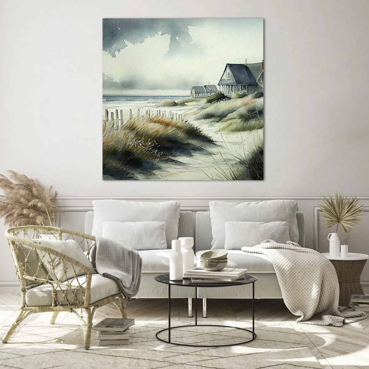 Glasbild - Bild auf glas - Abseits vom Trubel - 70x70 cm