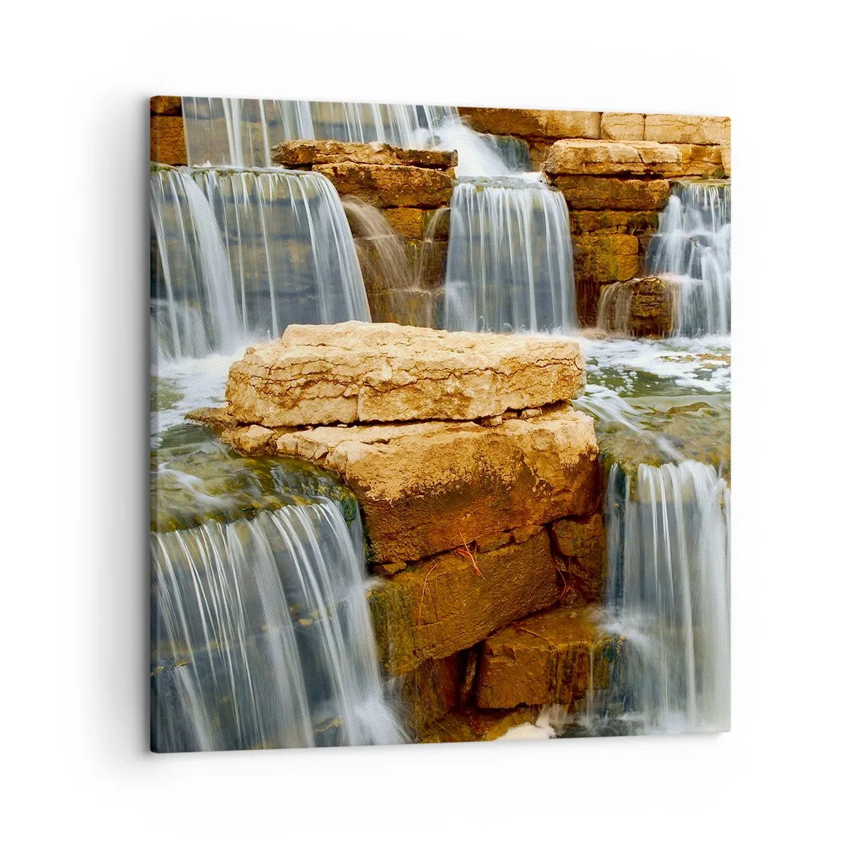 Bild auf Leinwand - Leinwandbild - Treppe zum Himmel - 50x50 cm