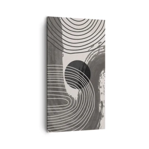 Bild auf Leinwand - Leinwandbild - Oval gewinnt - 45x80 cm