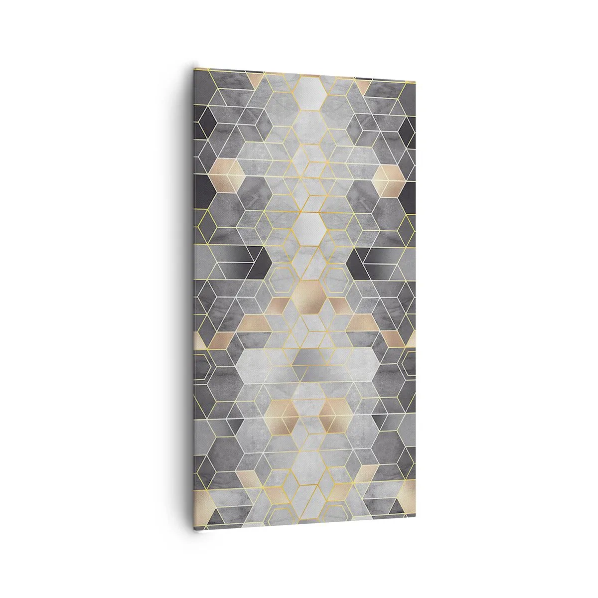 Bild auf Leinwand - Leinwandbild - Diamant-Komposition - 65x120 cm