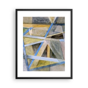 Poster in einem schwarzem Rahmen - Gerade oder diagonal? - 40x50 cm