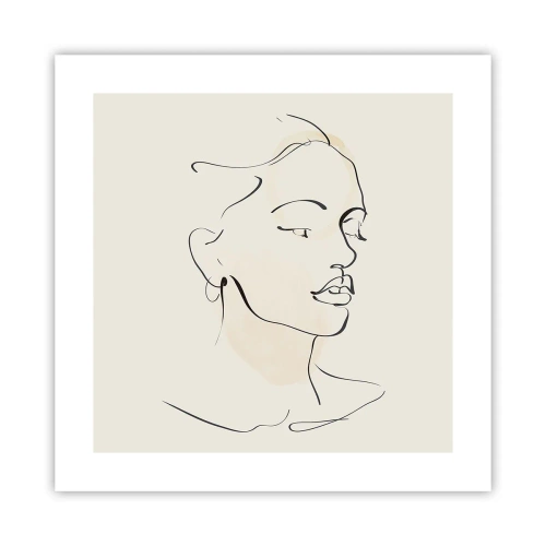 Poster - Eine bestimmte Linie - 40x40 cm