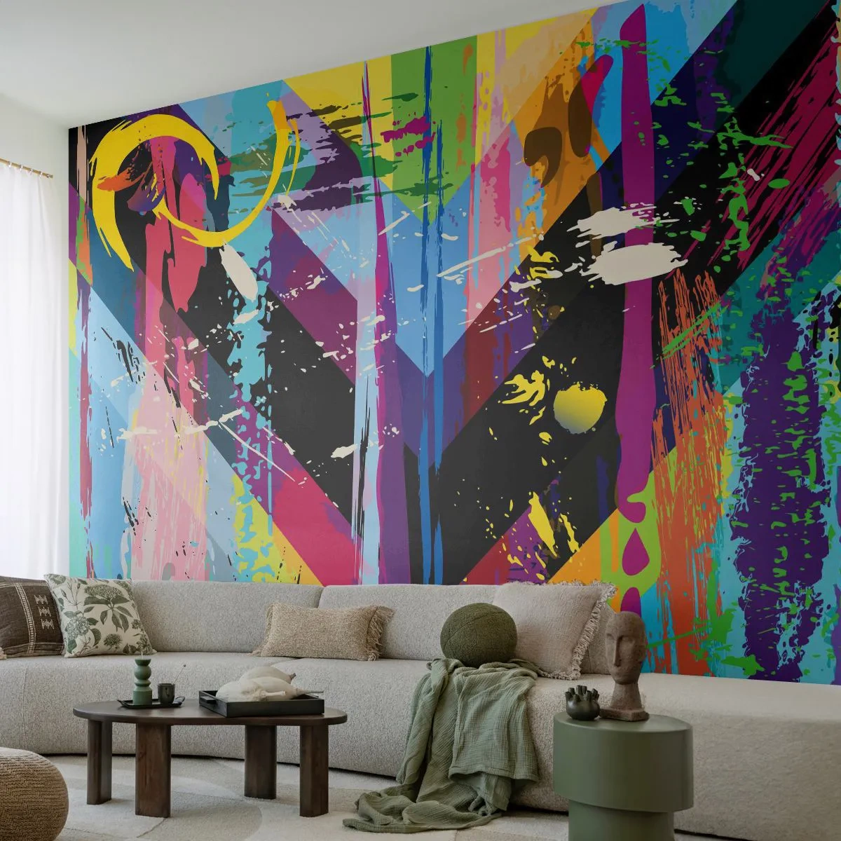 Fototapete Premium Sand - Von oben nach unten - Abstraktion, Stück, Grafik - 250x175 cm