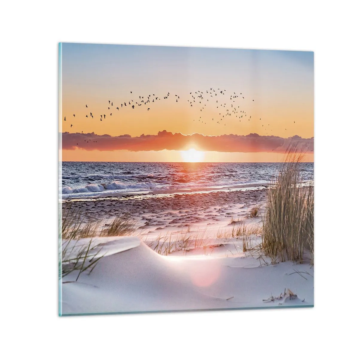 Glasbild - Bild auf glas - Horizontale Landschaft - 50x50 cm