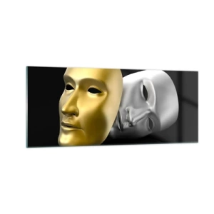 Glasbild - Bild auf glas - Das Leben ist wie ein Theater - 100x40 cm