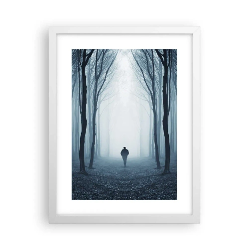 Poster in einem weißen Rahmen - Alles einfach und übersichtlich - 30x40 cm