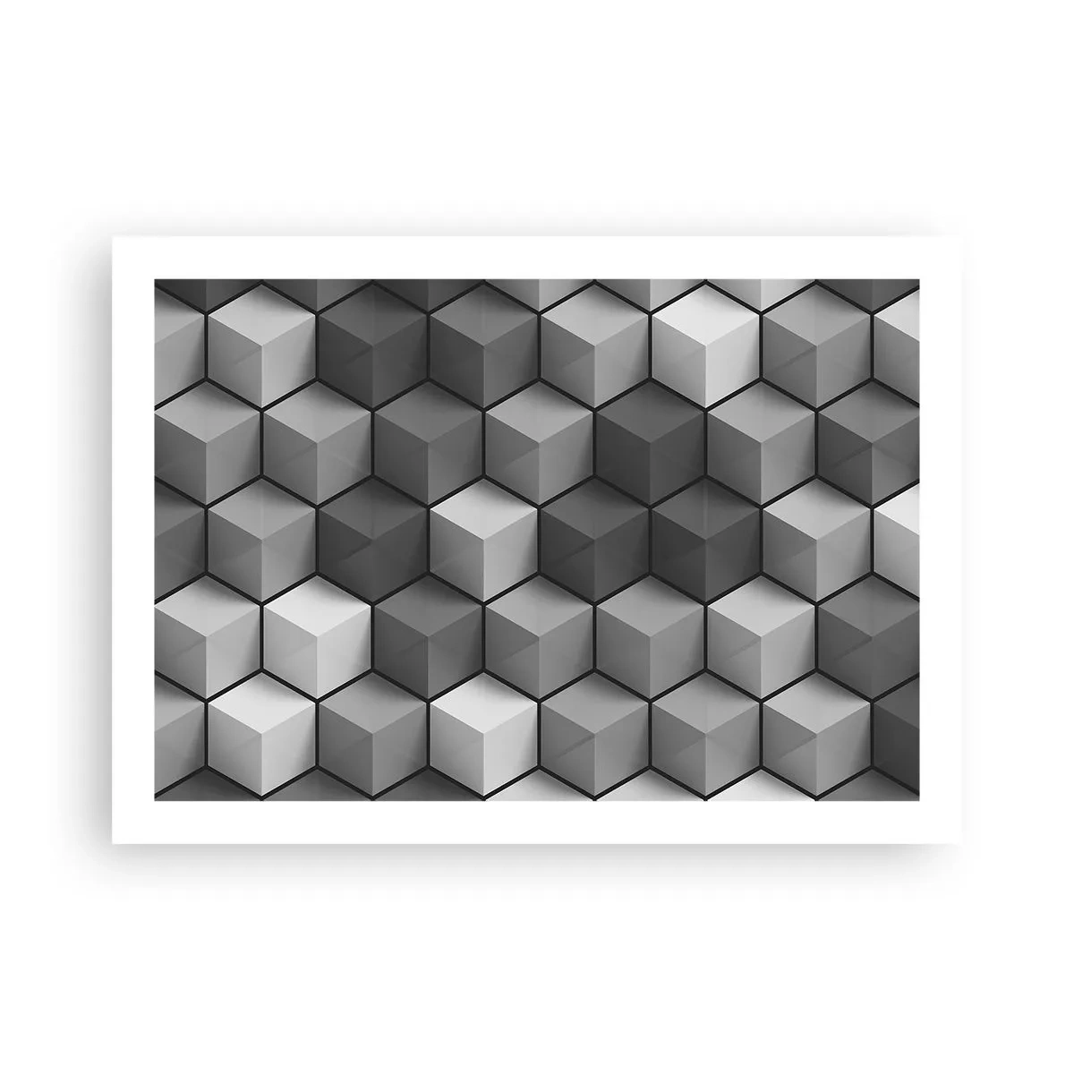 Poster - Kubistisches Puzzle - 70x50 cm