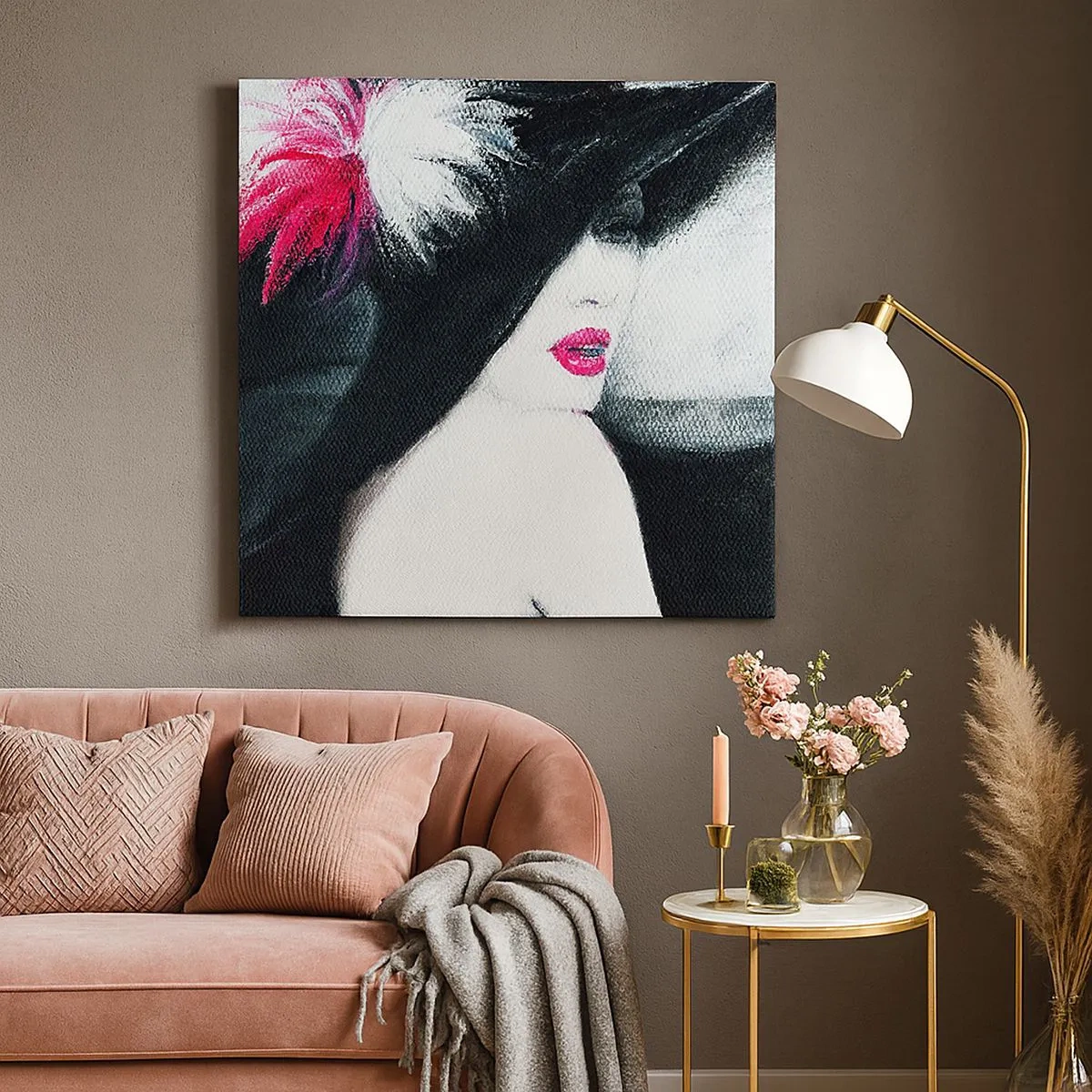 Bild auf Leinwand - Leinwandbild - Immer ein Geheimnis - 30x30 cm