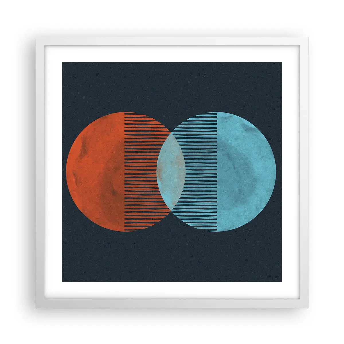 Poster in einem weißen Rahmen - Astronomische Fantasie - 50x50 cm