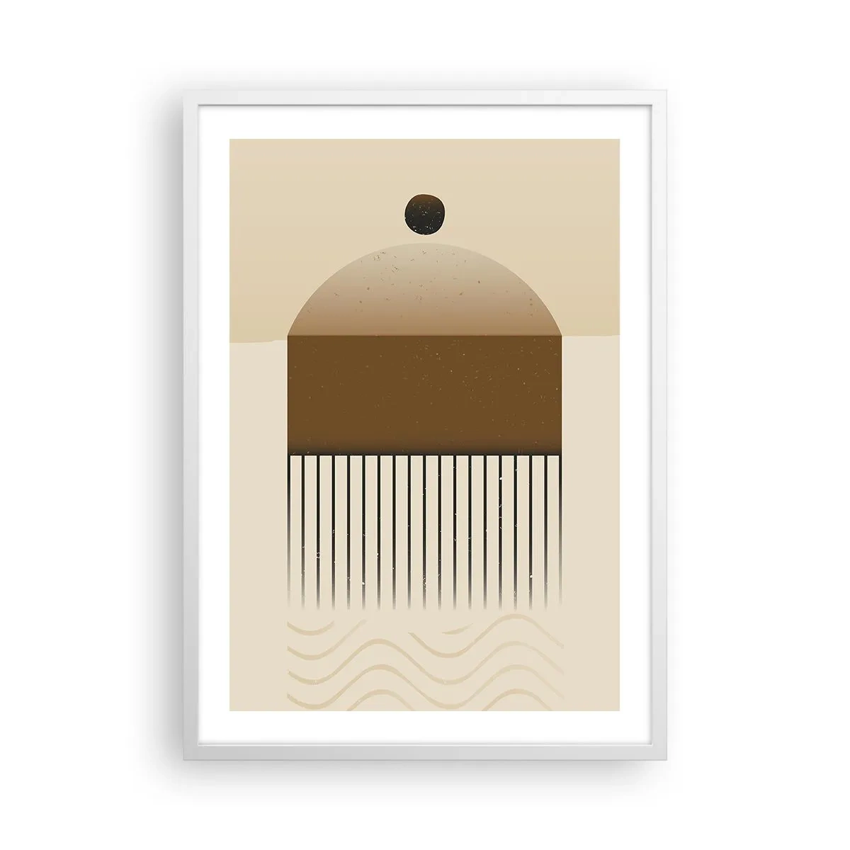 Poster in einem weißen Rahmen - Verschiedene Staaten - 50x70 cm