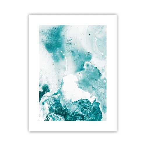 Poster - Morast von Blau - 30x40 cm