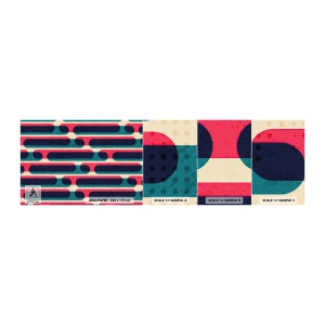 Fototapetenmuster Standard Eco - In die Tiefe und vorwärts - Abstraktion, Stück, Moderne Kunst - 100x30 cm